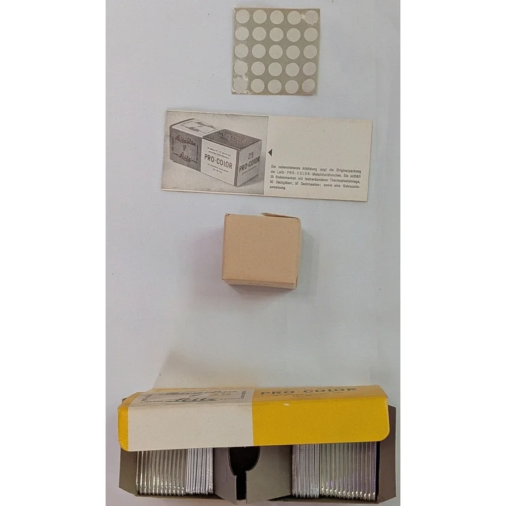 Leica Leitz Wetzlar Proloc Binder Locking Clamp & Pro-Color Slide Binders Set OS